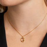 925 Silver Zodiac Charm Necklace with Colorful Zircon