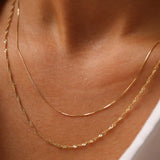 925 Silver Snake Water Wave Starry Sky Lip Necklace Women