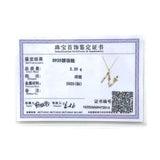 925 Silver A-Z Letters Pendant Necklace Women Boho Zircon Pearl Initial Alphabet