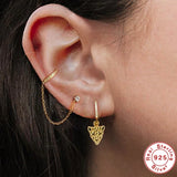 925 Silver Animal Hoop Earrings Zircon Huggie Earrings Gift