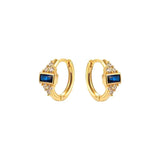 925 Silver CZ Zircon Drop Earrings Sapphire Crystal