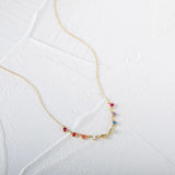 925 Silver Bohemian Crystal Stone Choker Necklace Women Jewelry