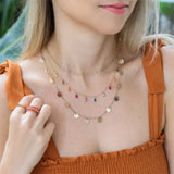925 Silver Bohemian Crystal Stone Choker Necklace Women Jewelry