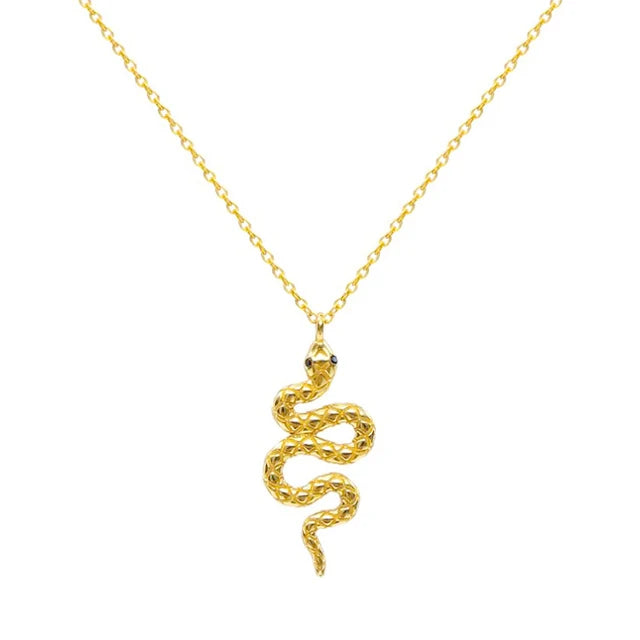 925 Silver Snake Dangle Pendant Necklace Choker Party Jewelry Gift
