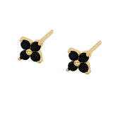 925 Silver Colorful Flower Stud Earrings For Women