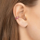 925 Silver Zircon Ear Cuff No Piercing Clip Earrings