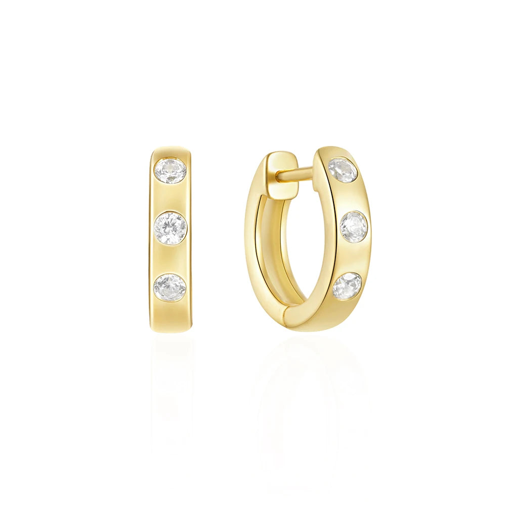 Stunning Zircon Hoop Earrings for Her