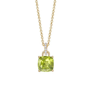 925 Silver Square Zircon Pendant Choker Necklace