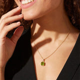 925 Silver Square Zircon Pendant Choker Necklace