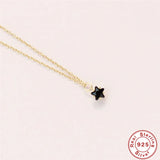 925 Silver Star Pendant Necklace Abstract Dinosaur Bee Charm Choker