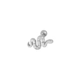 925 Silver Small Snake Collection Earrings for Women