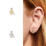 925 Silver Small Snake Collection Earrings for Women