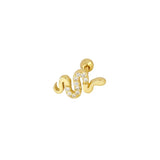 925 Silver Small Snake Collection Earrings for Women
