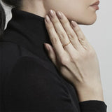 925 Silver Red Gem Mosaic Hollow Opening Ring Women Zircon Beads Circle