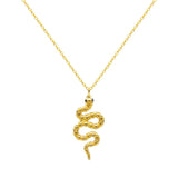 925 Silver Snake Pendant Necklace Cross Star Charm Chain Choker Jewelry