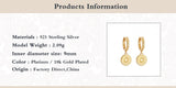 925 Silver Sunlight Pattern Disc Drop Earrings for Women