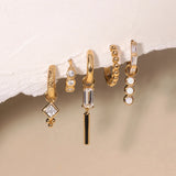 925 Silver Earring Charms Zircon Star Moon Cross Evil Eye Pearl Pendants