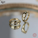 925 Silver Eight Point Star Hoop Earrings Minimalist Jewelry Gift