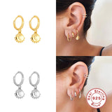 925 Silver Elephant Snake Pendant Earrings Zircon Star Charm Circle Drop Jewelry