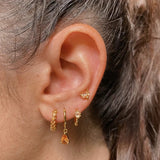 925 Silver Elephant Snake Pendant Earrings Zircon Star Charm Circle Drop Jewelry
