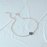 925 Silver Evil Eye Charm Bracelet Enamel Women's Jewelry Wedding Party