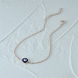 925 Silver Evil Eye Charm Bracelet Enamel Women's Jewelry Wedding Party