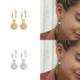 Sterling Silver Ethnic Face Charm Dangle Earrings for Women