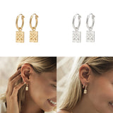 Sterling Silver Ethnic Face Charm Dangle Earrings for Women