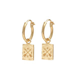 Sterling Silver Ethnic Face Charm Dangle Earrings for Women