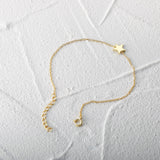 925 Silver Zircon Chain Bracelet Women Star Charm Stackable Jewelry