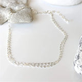 925 Silver Boho Anklets Crochet Sandals Foot Jewelry Ankle Bracelets for Women