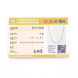 925 Silver Chain Necklace for Women Girls Choker Necklace Fine Jewelry