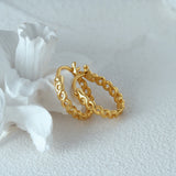 925 Silver Cross Hoop Earrings, Minimalist Wedding Party Jewelry