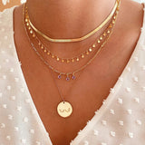 925 Sterling Silver Snake Chain Necklace 18K Plated Jewelry