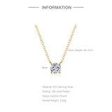 925 Sterling Silver Round CZ Pendant Necklaces for Women