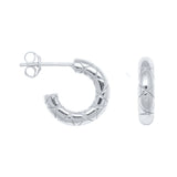 925 Silver Round Hoop Earrings for Women Circle Huggie Punk Party Gift