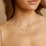 925 Silver MAMA Pendant Necklace Heart MOM Charm Choker Jewelry