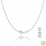 925 Silver Chain Necklace for Women 16-24 Inches Slim Choker Jewelry