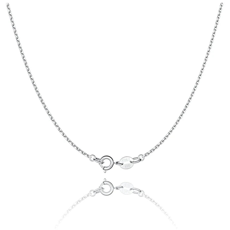 925 Silver Chain Necklace for Women 16-24 Inches Slim Choker Jewelry