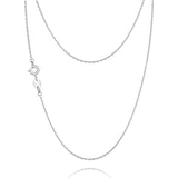 925 Silver Chain Necklace for Women 16-24 Inches Slim Choker Jewelry