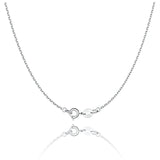 925 Silver Chain Necklace for Women 16-24 Inches Slim Choker Jewelry