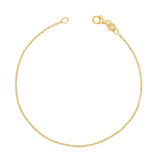925 Silver Thin Chain Bracelet 18K Plated Stackable Bracelet
