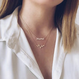 925 Silver Mama Letter Pendant Necklace For Mom