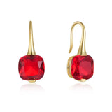 925 Silver Multicolor Zircon Drop Earrings For Women Wedding Party
