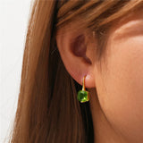 925 Silver Multicolor Zircon Drop Earrings For Women Wedding Party