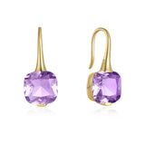 925 Silver Multicolor Zircon Drop Earrings For Women Wedding Party