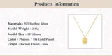 925 Silver Necklace Hand in Hand Pattern Pendant Personalized Clavicle Chain