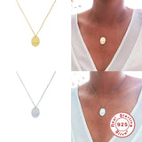 925 Silver Necklace Hand in Hand Pattern Pendant Personalized Clavicle Chain