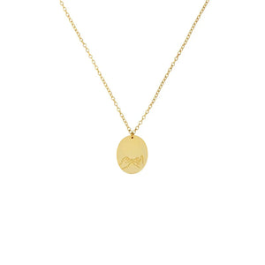 925 Silver Necklace Hand in Hand Pattern Pendant Personalized Clavicle Chain