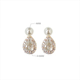 925 Silver Pearl Droplets Earrings 18k Minimalism Fine Jewelry
